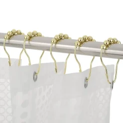 Aqua Essence Badezimmer-Decorative Shower Curtain Hooks - Premium Bathroom Accessories