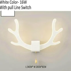 Comfort u0026 Style Beleuchtung-Deer Antler Wall Lamp with Motion Sensor - Creative Home Decor Lighting