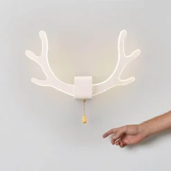 Comfort u0026 Style Beleuchtung-Deer Antler Wall Lamp with Motion Sensor - Creative Home Decor Lighting