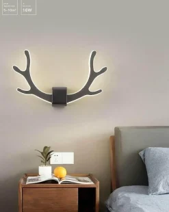 Comfort u0026 Style Beleuchtung-Deer Antler Wall Lamp with Motion Sensor - Creative Home Decor Lighting