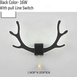 Comfort u0026 Style Beleuchtung-Deer Antler Wall Lamp with Motion Sensor - Creative Home Decor Lighting