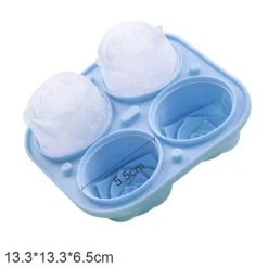 The Culinary Kit Küche & Esszimmer-3D-Eisform in Rosenform – großer, eleganter Eiswürfelbereiter