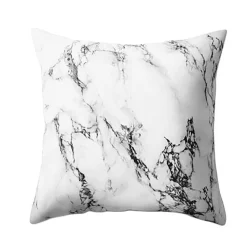 Cozy Haven Bettzeug-Dekorative Kissenbezüge aus Marmor – Kissenbezüge für Zuhause