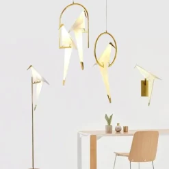 Comfort u0026 Style Beleuchtung-Dekorative Origami-Vogel-Kronleuchterlampe