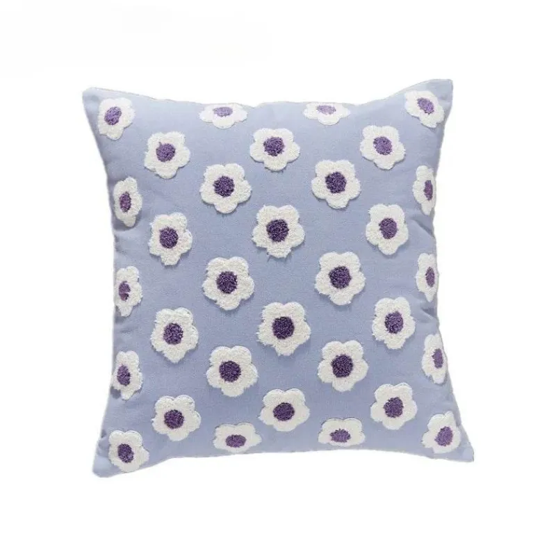 Pillow Haven Bettzeug-Dekorativer Kissenbezug aus Sonnenblumen-Jacquard