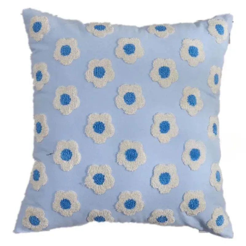 Pillow Haven Bettzeug-Dekorativer Kissenbezug aus Sonnenblumen-Jacquard