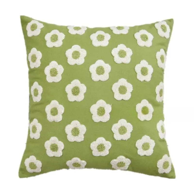 Pillow Haven Bettzeug-Dekorativer Kissenbezug aus Sonnenblumen-Jacquard