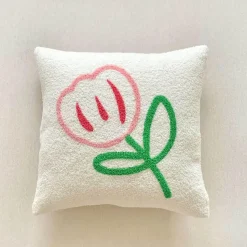 Pillow Haven Bettzeug-Dekorativer Kissenbezug aus Sonnenblumen-Jacquard