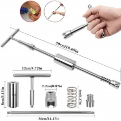 The Outdoor Vault Autozubehör|Automobilindustrie-Dellenzieher mit langem Griff – Einfaches Autoreparaturwerkzeug