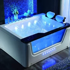 The Blissful Bath Badezimmer-Deluxe Jacuzzi Bathtub - Elegant Spa Experience