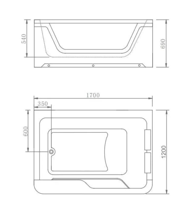 The Blissful Bath Badezimmer-Deluxe Jacuzzi Bathtub - Elegant Spa Experience