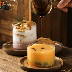 Plates u0026 More Küche & Esszimmer-Dessertbecher aus Hochtemperaturglas – Elegantes Cocktailglas für Hochzeitsfeiern