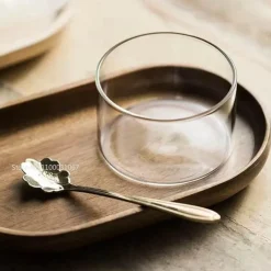 Plates u0026 More Küche & Esszimmer-Dessertschale aus Glas – Elegante Servierschale für den Nachmittagstee