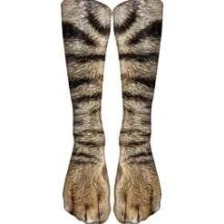 Comfort u0026 Style Haustierzubehör-3D-gedruckte Katzenpfotensocken - Unisex-Tiersocken