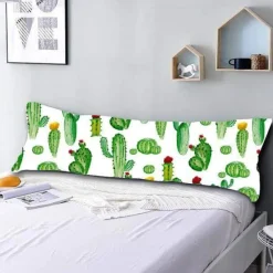 Cozy Haven Bettzeug-3D-gedruckter Kaktus-Kissenbezug - Dekorativer Kissenbezug