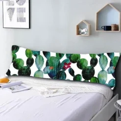 Cozy Haven Bettzeug-3D-gedruckter Kaktus-Kissenbezug - Dekorativer Kissenbezug