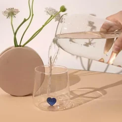 Plates u0026 More Küche & Esszimmer-3D-Herzbecher – Buntes Glasgeschenk für Mädchen