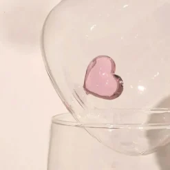 Plates u0026 More Küche & Esszimmer-3D-Herzbecher – Buntes Glasgeschenk für Mädchen