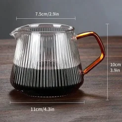 Tom Küche & Esszimmer-Diamond Glass Kaffeekaraffe - Wiederverwendbarer Filterbecher