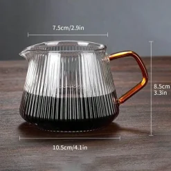 Tom Küche & Esszimmer-Diamond Glass Kaffeekaraffe - Wiederverwendbarer Filterbecher