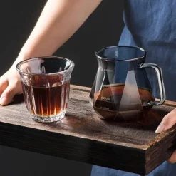 Tom Küche & Esszimmer-Diamond Glass Kaffeekaraffe - Wiederverwendbarer Filterbecher