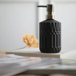 The Bath Nook Badezimmer-Diamond Glass Soap Dispenser - Elegant Bathroom Accessory