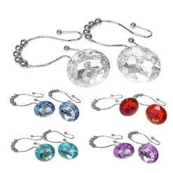 Aqua Essence Badezimmer-Diamond Shower Curtain Hooks - Decorative Bathroom Accessories
