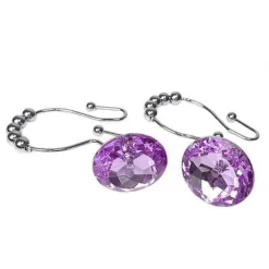 Aqua Essence Badezimmer-Diamond Shower Curtain Hooks - Decorative Bathroom Accessories