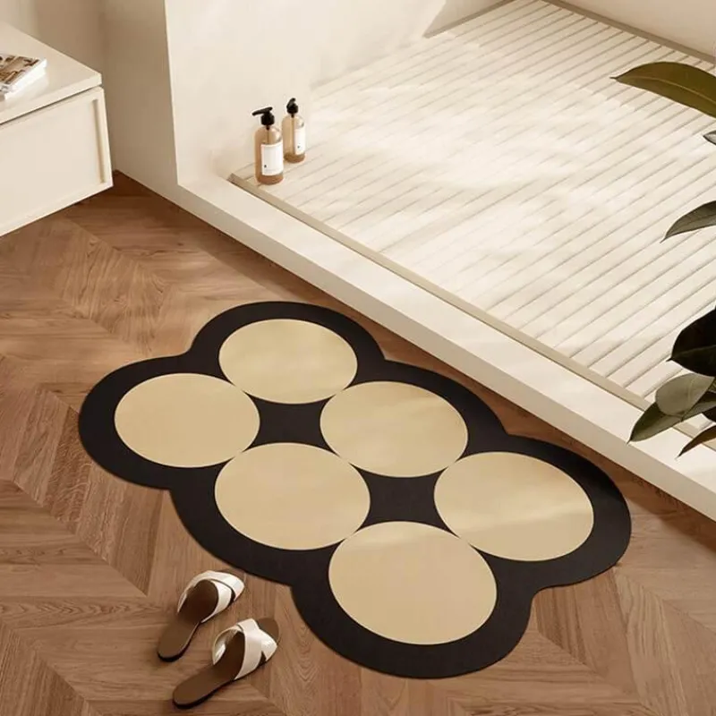 Soft Steps Badezimmer-Diatom Bath Mat - Colorful Circle Design