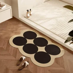 Soft Steps Badezimmer-Diatom Bath Mat - Colorful Circle Design