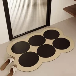 Soft Steps Badezimmer-Diatom Bath Mat - Colorful Circle Design