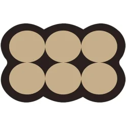 Soft Steps Badezimmer-Diatom Bath Mat - Colorful Circle Design