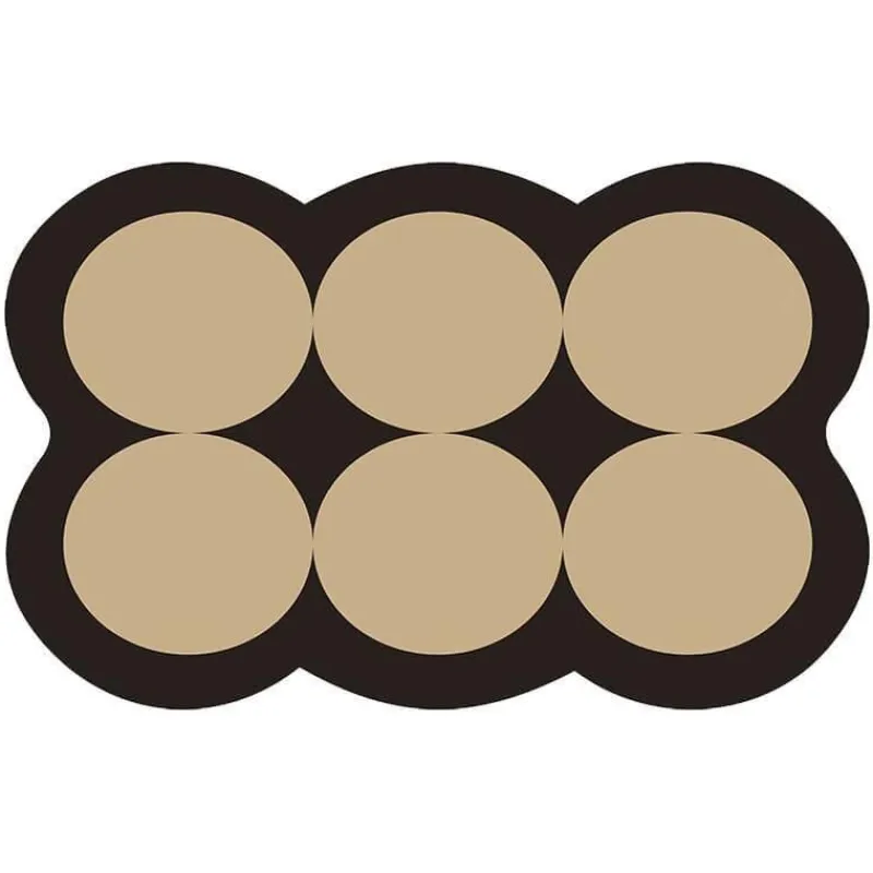 Soft Steps Badezimmer-Diatom Bath Mat - Colorful Circle Design