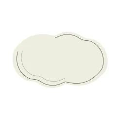 Soft Steps Badezimmer-Diatom Bath Mat - Solid Color Cloud Design