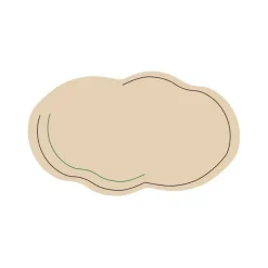 Soft Steps Badezimmer-Diatom Bath Mat - Solid Color Cloud Design
