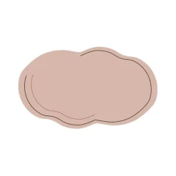 Soft Steps Badezimmer-Diatom Bath Mat - Solid Color Cloud Design