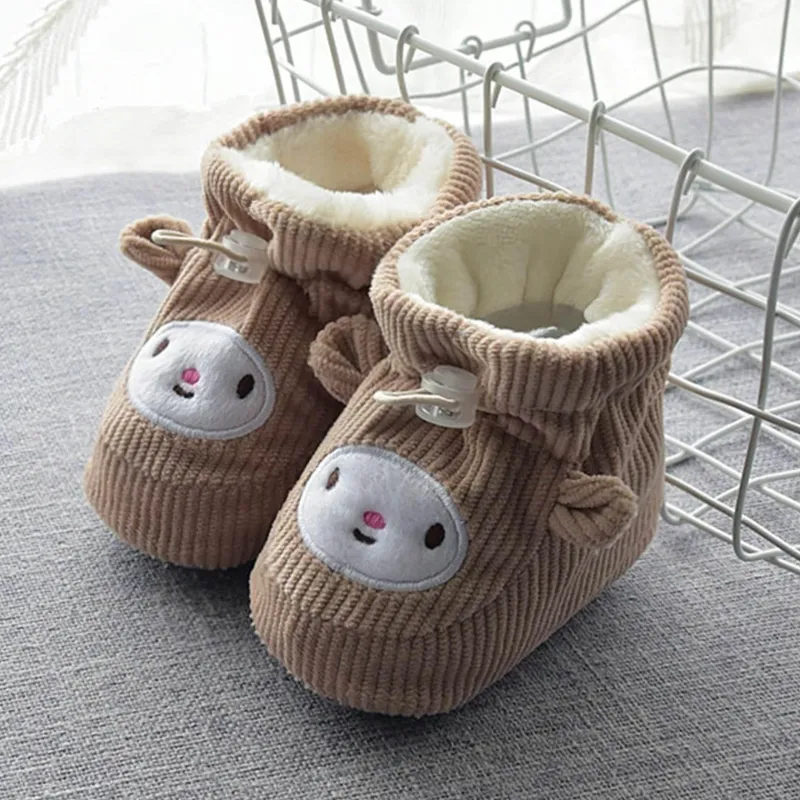 The Decor Haven Babykleidung|Babykleidung-Dicke, warme Baby-Hausschuhe aus Baumwolle - Happy Baby Footwear