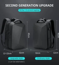 Decor Taschen & Geldbörsen-Diebstahlsicherer USB-Laptop-Rucksack – Stilvolle, sichere Reisetasche