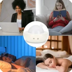 Tranquil Touch Gesundheits-Gadgets|Gesundheits- Und Entspannungstools-Diffusor für ätherische Öle aus Glas mit Basis aus echtem Holz, Aromatherapie-Diffusor