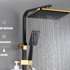 The Blissful Bath Badezimmer-Digital Rainfall Shower System - Hydro Lux LED Shower Set