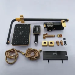 The Blissful Bath Badezimmer-Digital Rainfall Shower System - Hydro Lux LED Shower Set