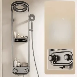 The Blissful Bath Badezimmer-Digital Rainfall Shower Set - Elegant Spa Experience