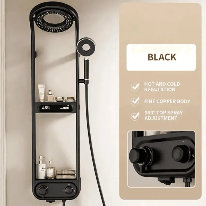 The Blissful Bath Badezimmer-Digital Rainfall Shower Set - Elegant Spa Experience