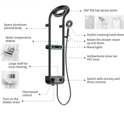 The Blissful Bath Badezimmer-Digital Rainfall Shower Set - Elegant Spa Experience