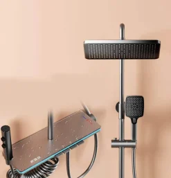 The Blissful Bath Badezimmer-Digital Thermostatic Rainfall Shower Set - High-Pressure Luxury System