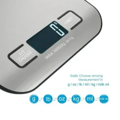 Tom Küche & Esszimmer-Digitale Küchenwaage aus Edelstahl, präzise und vielseitige Messung