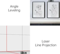 Roam Ready Heimwerkzeuge|Outdoor & Garten-Digitale Laserwasserwaage – 2-in-1-Messgerät