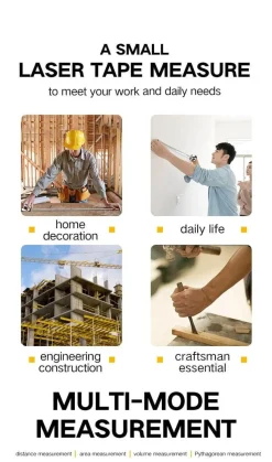 Roam Ready Heimwerkzeuge|Outdoor & Garten-Digitaler Laser-Entfernungsmesser – Präzises Messwerkzeug