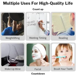 The Culinary Kit Küche & Esszimmer-Digitaler magnetischer Küchentimer - LED-Kochtimer