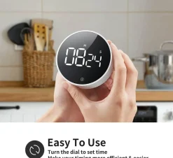 The Culinary Kit Küche & Esszimmer-Digitaler magnetischer Küchentimer - LED-Kochtimer